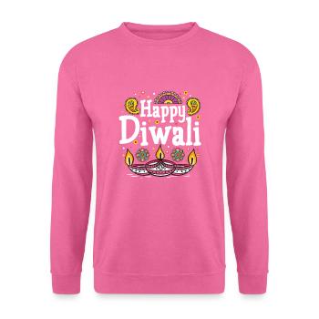 Happy Diwali - Unisex Pullover - Pink - Vorne