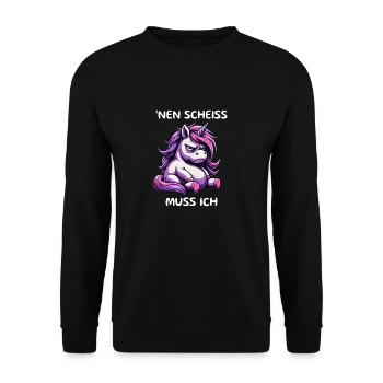 un must de merde - Sweat-shirt Unisexe - noir - Devant - Alina (178cm) & Michal (187cm)