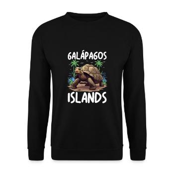 Galapagos Islands - Unisex Sweatshirt - black - Front - Alina (178cm) & Michal (187cm)