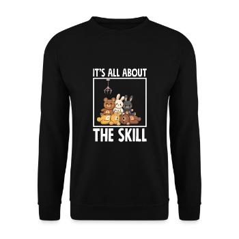 It's All About The Skill - Unisex Sweatshirt - black - Front - Alina (178cm) & Michal (187cm)