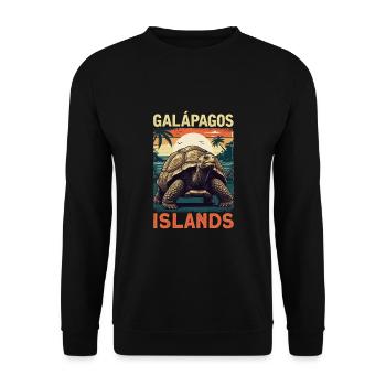 Galapagos Islands - Unisex Sweatshirt - black - Front - Alina (178cm) & Michal (187cm)