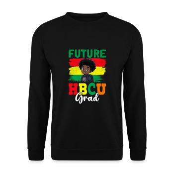 Future HBCU - Unisex Sweatshirt - black - Front - Alina (178cm) & Michal (187cm)