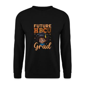 Future HBCU - Unisex Sweatshirt - black - Front - Alina (178cm) & Michal (187cm)