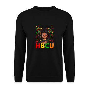 Future HBCU - Unisex Sweatshirt - black - Front - Alina (178cm) & Michal (187cm)