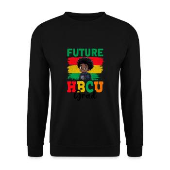 Future HBCU - Unisex Sweatshirt - black - Front - Alina (178cm) & Michal (187cm)