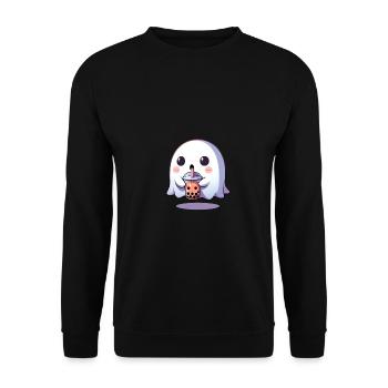 Ghost Bubble Te - Unisex Sweatshirt - black - Front - Alina (178cm) & Michal (187cm)