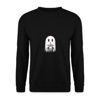 Ghost Bubble Te - Unisex Pullover - Schwarz - Vorne - Alina (178cm) & Michal (187cm)