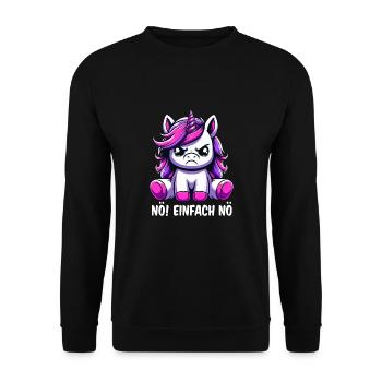 Nope just nope - Unisex Sweatshirt - black - Front - Alina (178cm) & Michal (187cm)