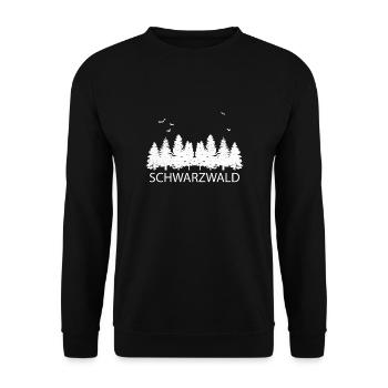 Retro Black Forest - Unisex Sweatshirt - black - Front - Alina (178cm) & Michal (187cm)