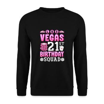Équipe du 21e anniversaire de Las Vegas - Sweat-shirt Unisexe - noir - Devant - Alina (178cm) & Michal (187cm)