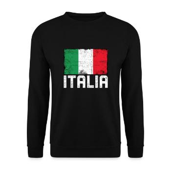 Italia - Sweat-shirt Unisexe - noir - Devant - Alina (178cm) & Michal (187cm)