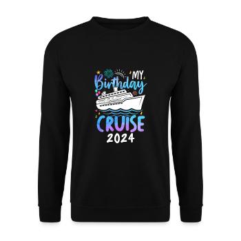 Ma croisière d’anniversaire 2024 - Sweat-shirt Unisexe - noir - Devant - Alina (178cm) & Michal (187cm)