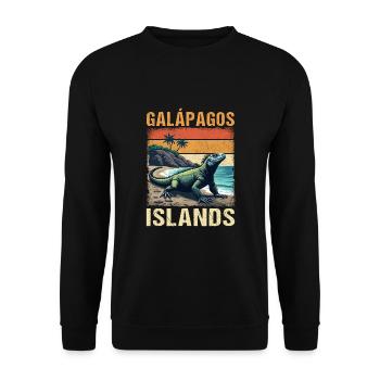 Galapagos Islands - Unisex Pullover - Schwarz - Vorne - Alina (178cm) & Michal (187cm)