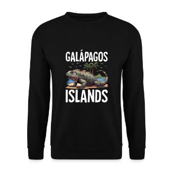 Galapagos Islands - Unisex Pullover - Schwarz - Vorne - Alina (178cm) & Michal (187cm)