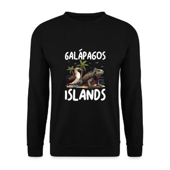 Galapagos Islands - Unisex Sweatshirt - black - Front - Alina (178cm) & Michal (187cm)