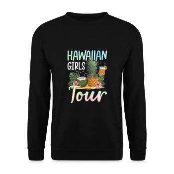 Hawaiian Girls Tour - Unisex Sweatshirt - black - Front - Alina (178cm) & Michal (187cm)