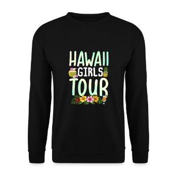 Hawaii Girls Tour - Unisex Pullover - Schwarz - Vorne - Alina (178cm) & Michal (187cm)