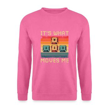 WASD C’est ce qui me touche - Sweat-shirt Unisexe - rose - Devant