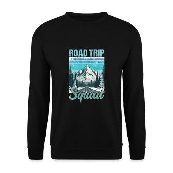 Road Trip Squad - Unisex Sweatshirt - black - Front - Alina (178cm) & Michal (187cm)