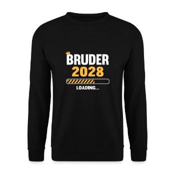 Bruder 2028 Loading - Unisex Pullover - Schwarz - Vorne - Alina (178cm) & Michal (187cm)
