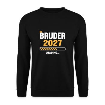 Bruder 2027 Loading - Unisex Pullover - Schwarz - Vorne - Alina (178cm) & Michal (187cm)