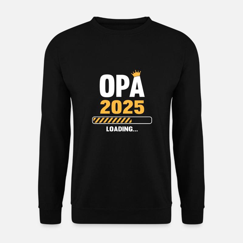 Grandpa 2025 Loading - Unisex Sweatshirt - black