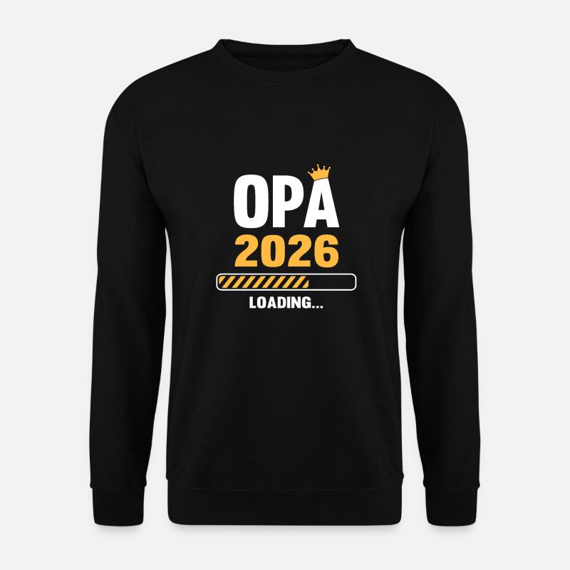 Grandpa 2026 Loading - Unisex Sweatshirt - black