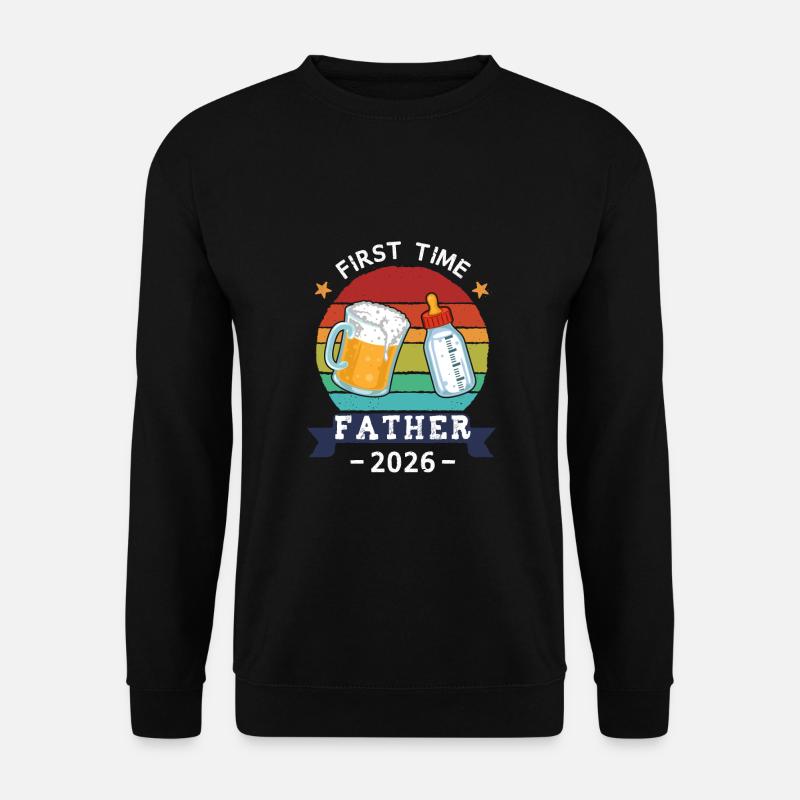 First Time Father 2026 - Unisex Sweatshirt - black