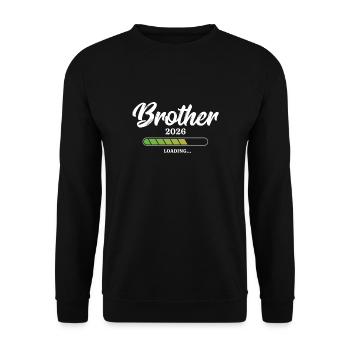 Brother Loading 2026 - Unisex Pullover - Schwarz - Vorne - Alina (178cm) & Michal (187cm)