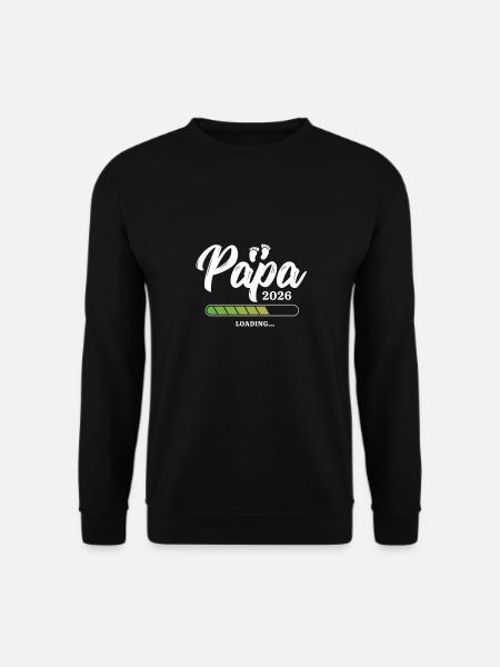 Papa Loading 2026 - Unisex Sweatshirt - black