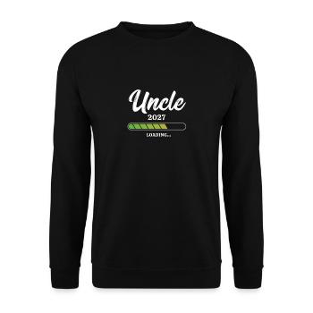 Uncle Loading 2027 - Unisex Pullover - Schwarz - Vorne - Alina (178cm) & Michal (187cm)