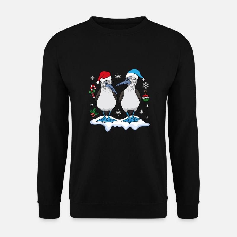 Blaufußtölpel Seevögel Weihnachten - Unisex Pullover - Schwarz