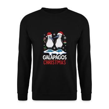 Galapagos Christmas - Unisex Sweatshirt - black - Front - Alina (178cm) & Michal (187cm)