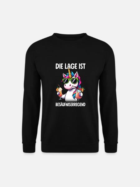 The situation is drunkenness - Unisex Sweatshirt - black