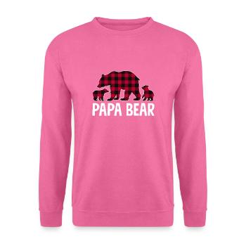 Papa Bear - Unisex Pullover - Pink - Vorne