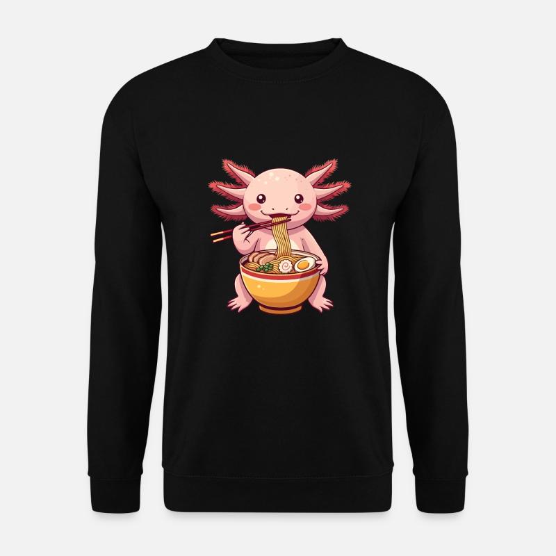 Axolotl Ramen - Unisex Pullover - Schwarz