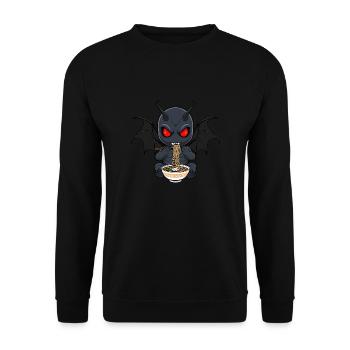 Mothman Ramen - Unisex Sweatshirt - black - Front - Alina (178cm) & Michal (187cm)