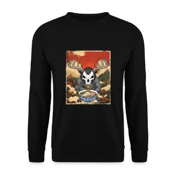 Wendigo Ramen - Unisex Pullover - Schwarz - Vorne - Alina (178cm) & Michal (187cm)