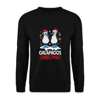 Galapagos Christmas - Unisex Sweatshirt - black - Front - Alina (178cm) & Michal (187cm)