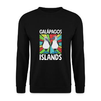 Galapagos Islands - Unisex Sweatshirt - black - Front - Alina (178cm) & Michal (187cm)