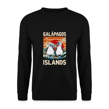 Galapagos Islands - Unisex Sweatshirt - black - Front - Alina (178cm) & Michal (187cm)