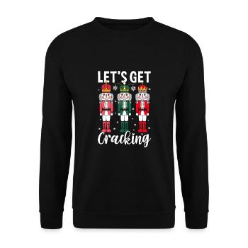 C’est parti pour craquer - Sweat-shirt Unisexe - noir - Devant - Alina (178cm) & Michal (187cm)