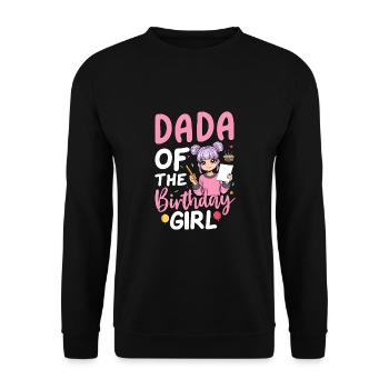 Dada De La Fille D’anniversaire - Sweat-shirt Unisexe - noir - Devant - Alina (178cm) & Michal (187cm)