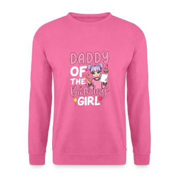 Daddy Of The Birthday Girl - Unisex Pullover - Pink - Vorne