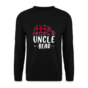 Oncle Ours - Sweat-shirt Unisexe - noir - Devant - Alina (178cm) & Michal (187cm)