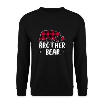 Frère Ours - Sweat-shirt Unisexe - noir - Devant - Alina (178cm) & Michal (187cm)