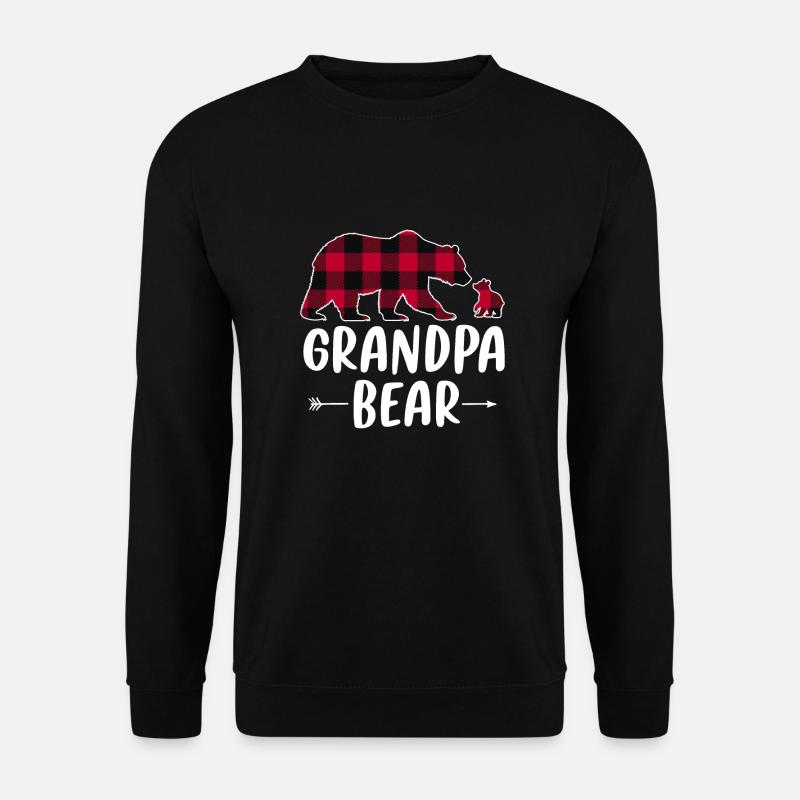 Grandpa Bear - Unisex Pullover - Schwarz