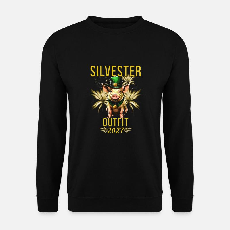 Silvester Outfit 2027 - Unisex Pullover - Schwarz