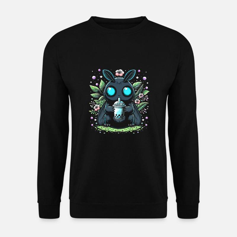 Mothman Bubble Tea - Unisex Sweatshirt - black