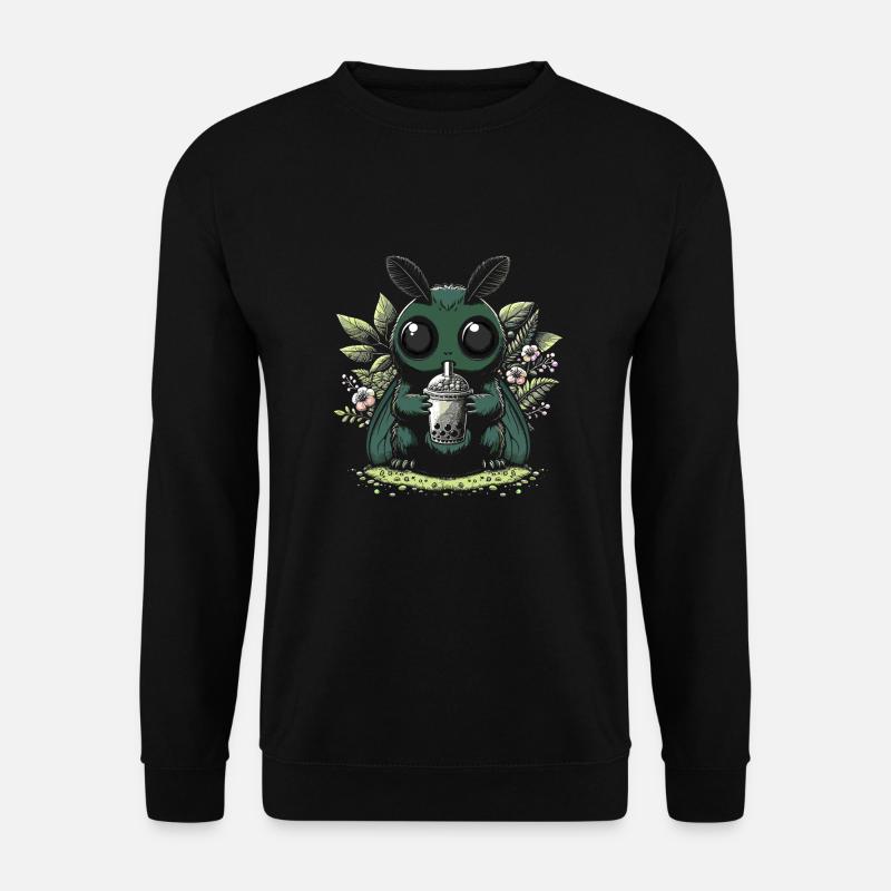 Mothman Bubble Tea - Unisex Pullover - Schwarz